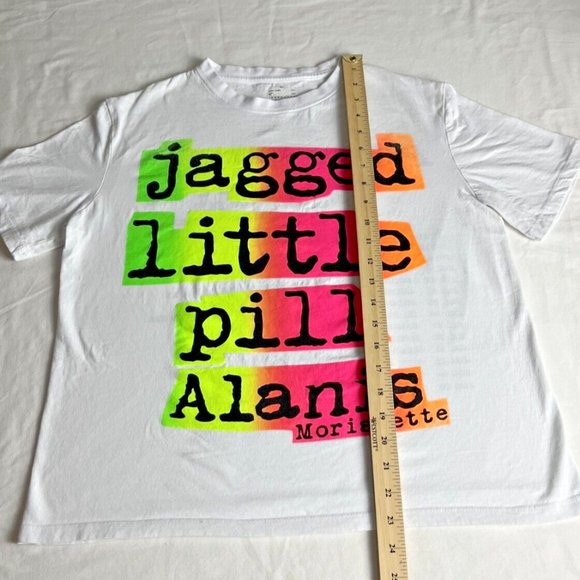 Alanis Morissette Tour Jagged Little Pill T-Shirt Women's White 25th Anniversary - Picture 3 of 5